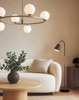 Ø 60 cm ⭥Hauteur ajustable jusqu’à 150 cm.
