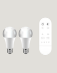 Lumina KIT No. 2. - Dos Bombillas LED Inteligentes RGB E27 + Mando a Distancia