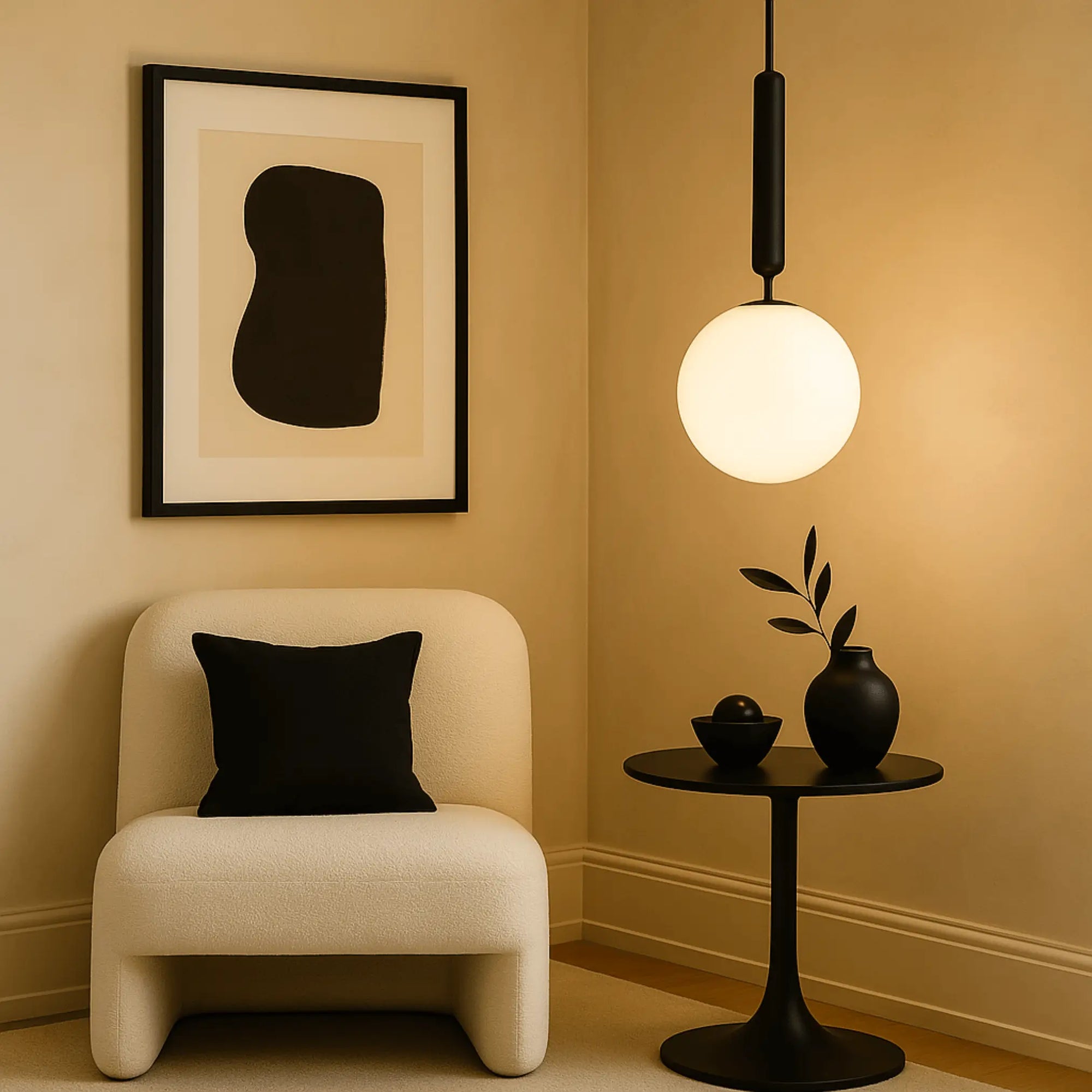 Ø 20 cm ⭥Câble ajustable jusqu’à 200 cm