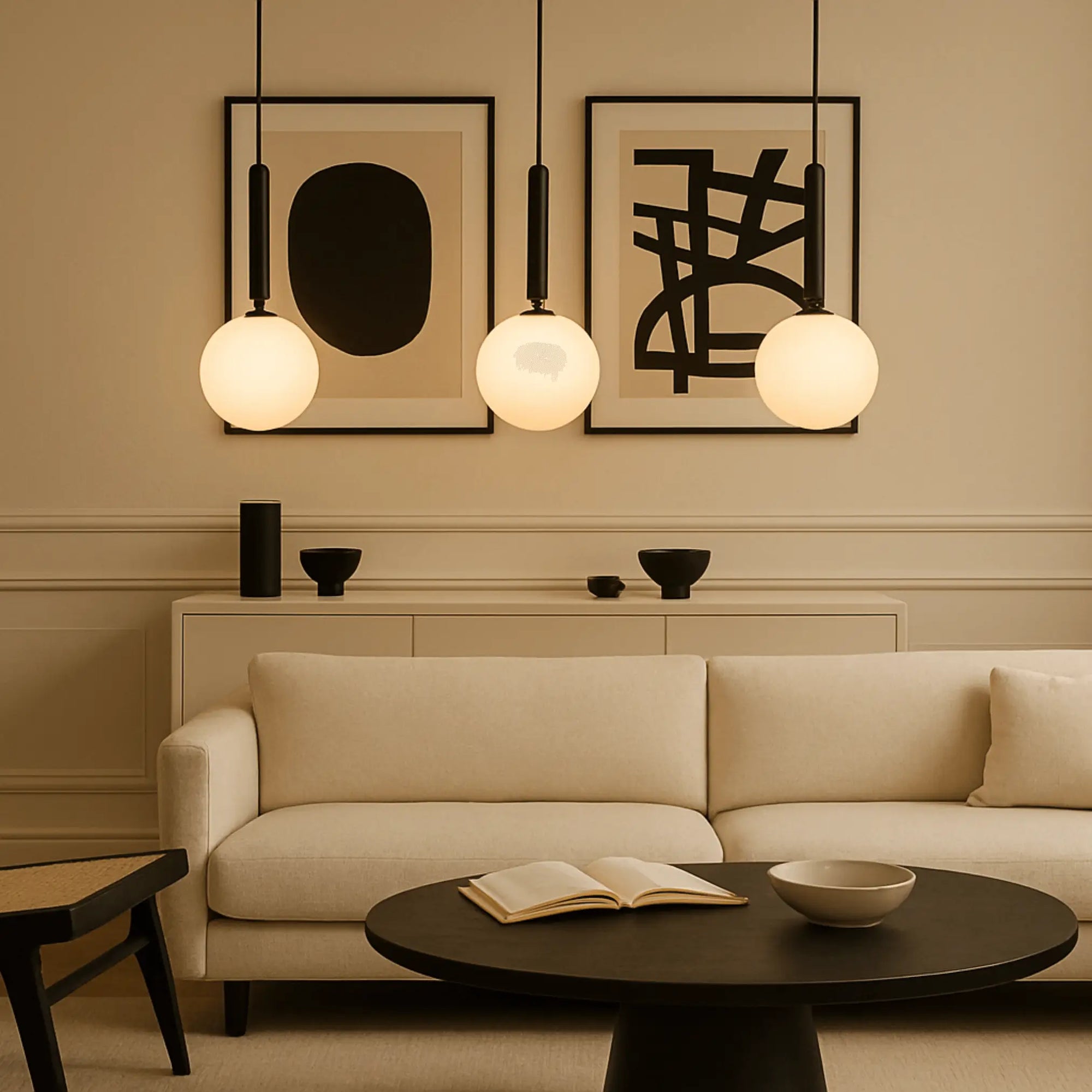 Ø 20 cm ⭥Câble ajustable jusqu’à 200 cm