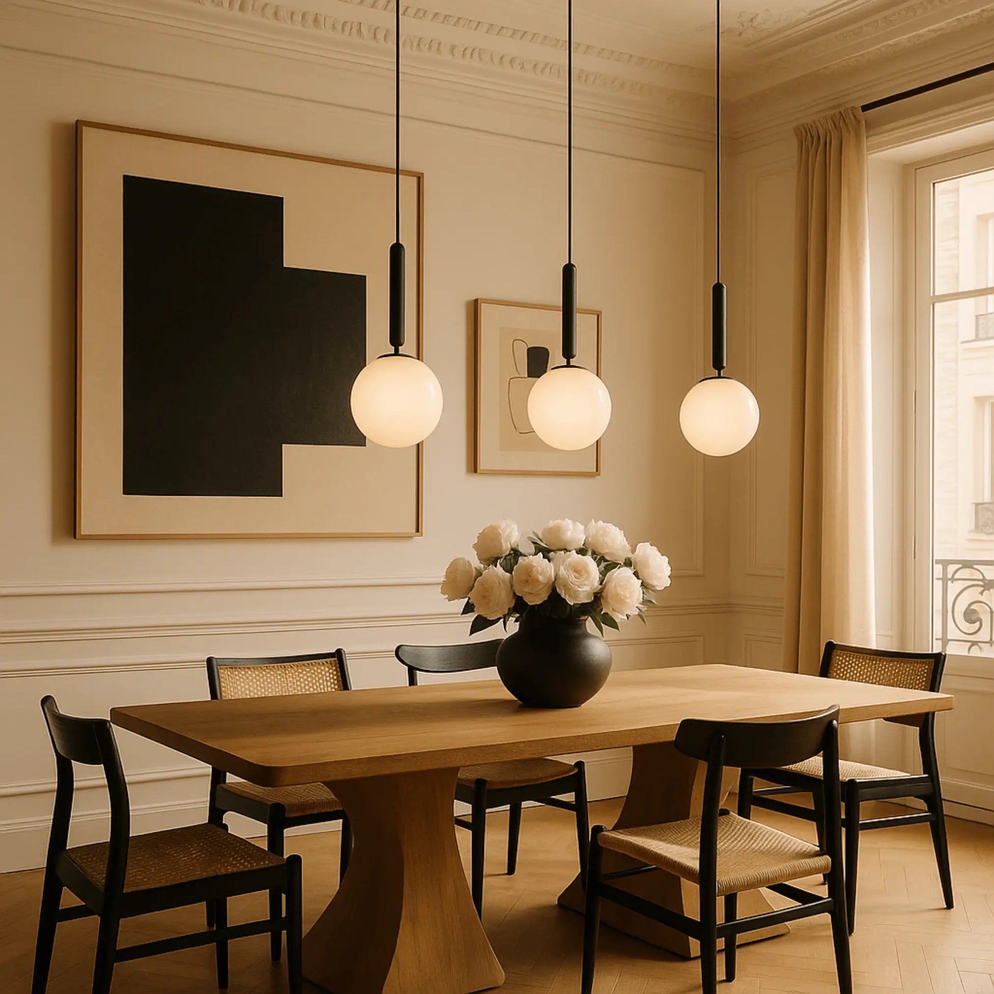 Ø 20 cm ⭥Câble ajustable jusqu’à 200 cm