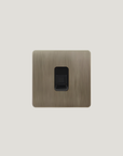 prise electrique en acier finition bronze deco haute gamme