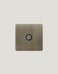 prise electrique en acier finition bronze deco haute gamme