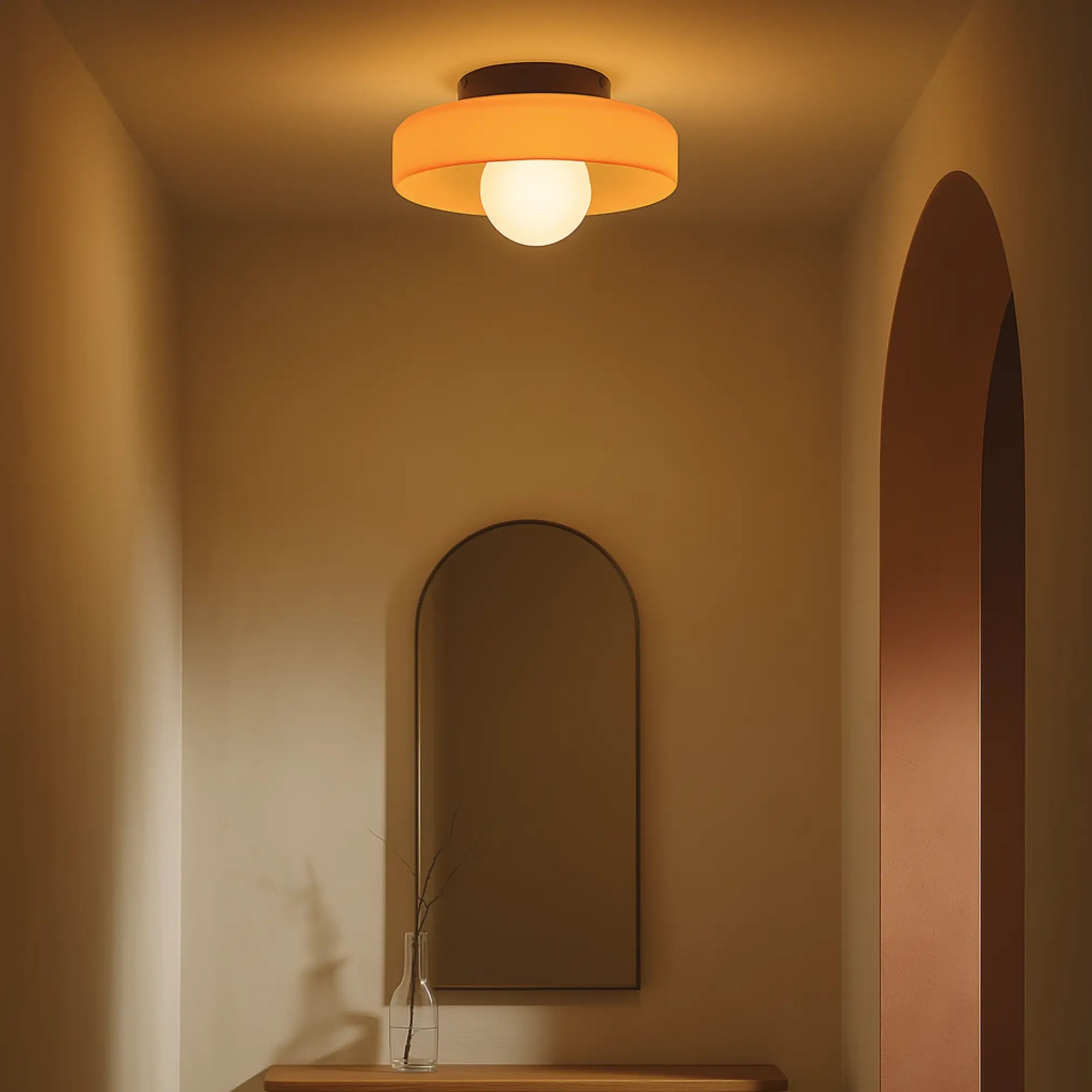 Siléa - Lámpara de techo en cristal