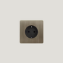 prise electrique en acier finition bronze deco haute gamme