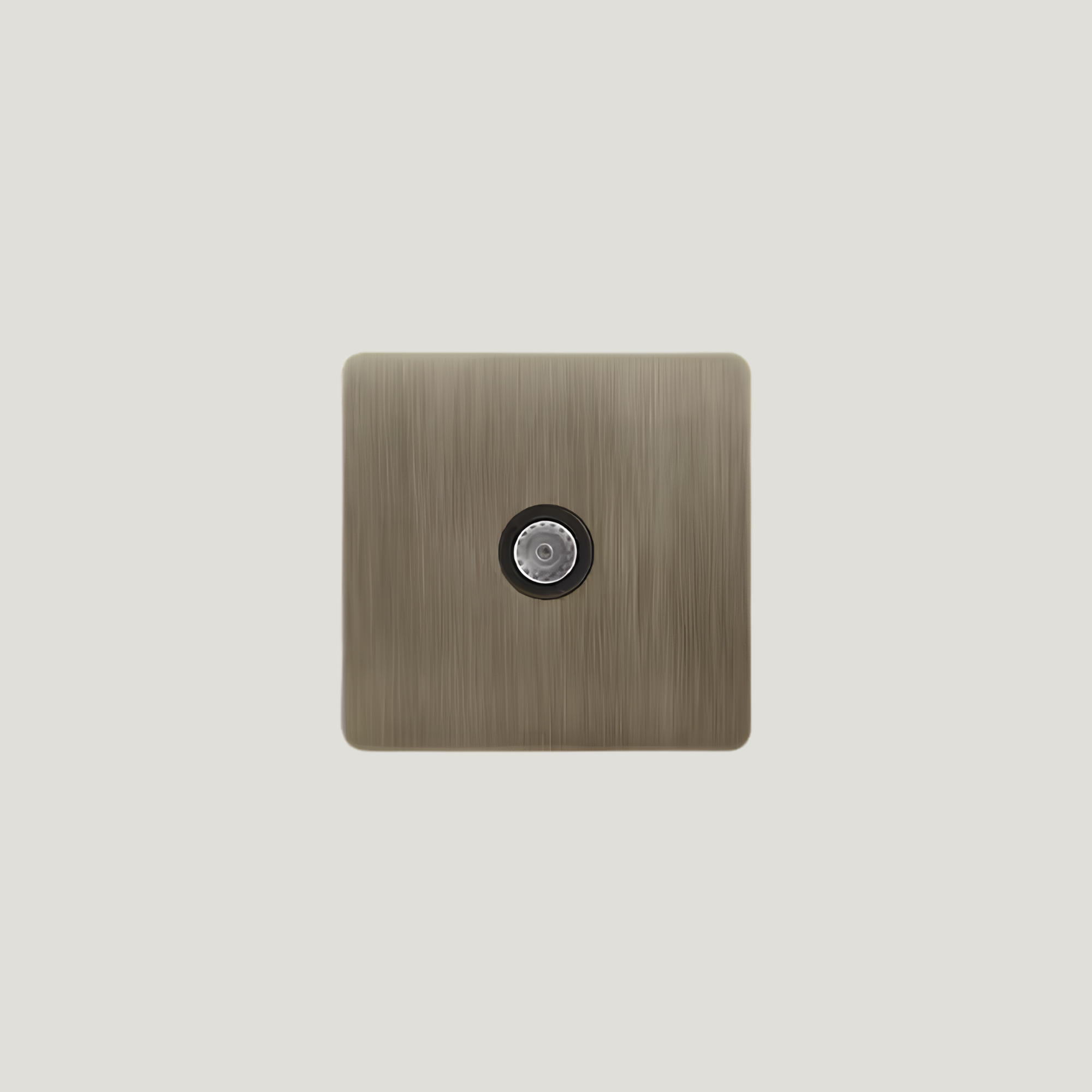 prise electrique en acier finition bronze deco haute gamme
